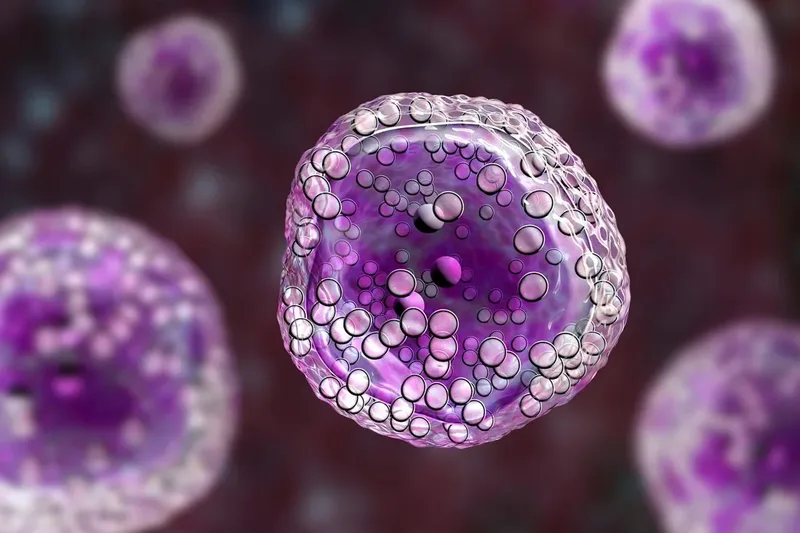 Diffuse large B-cell lymphoma illustration